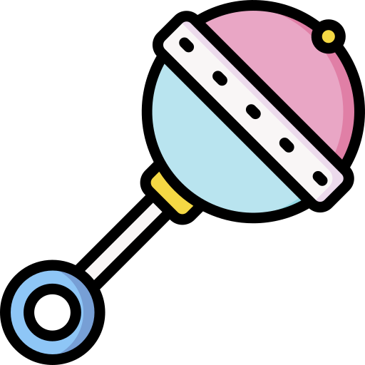 baby rattle icon
