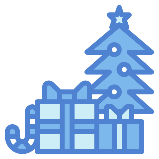 regalo de navidad icono gratis