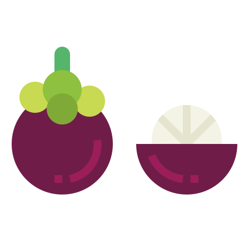 mangostán icono gratis