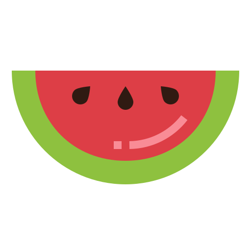 Watermelon Smalllikeart Flat icon