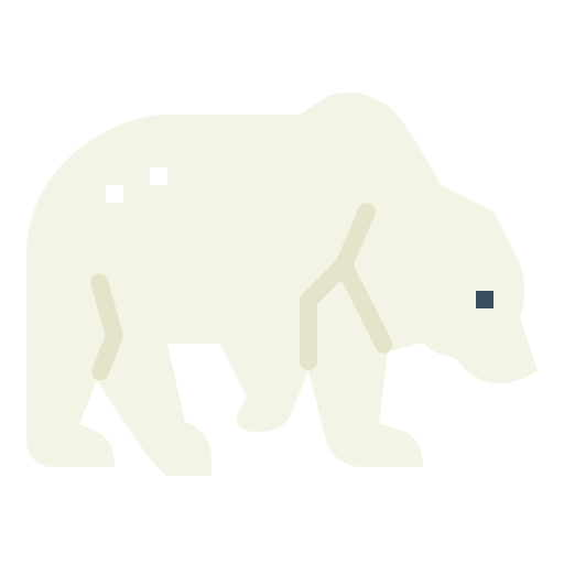 oso polar icono gratis