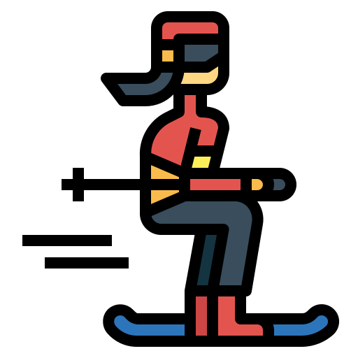 Skiing free icon