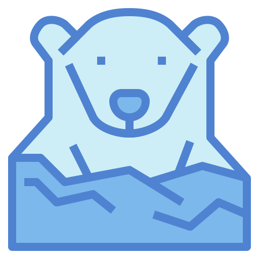 oso polar icono gratis