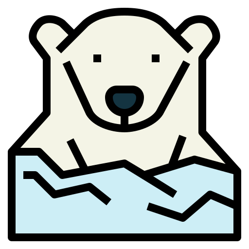 oso polar icono gratis