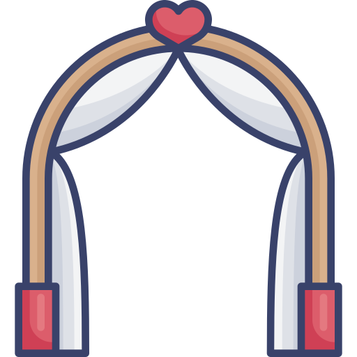 arco de boda icono gratis