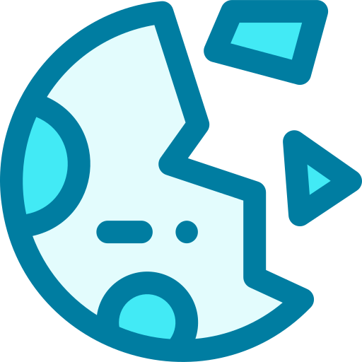 Destroyed planet free icon Destroyed planet free icon