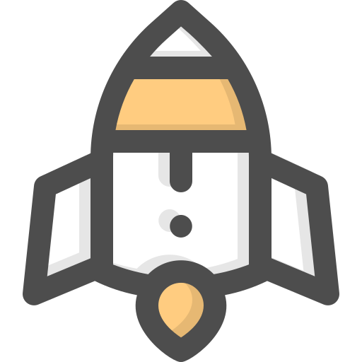 Rocket ship free icon