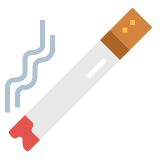 Cigarette Smalllikeart Flat icon