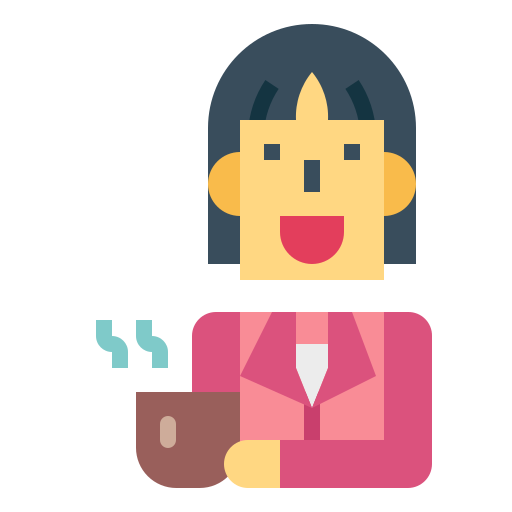 mujer de negocios icono gratis