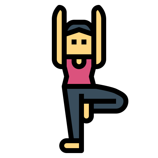 pose de yoga icono gratis