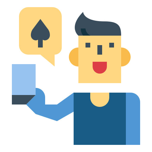 Online gambling Smalllikeart Flat icon