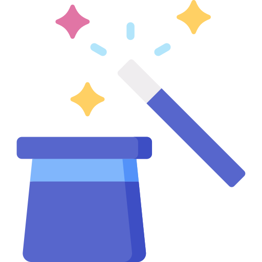 show de magia icono gratis