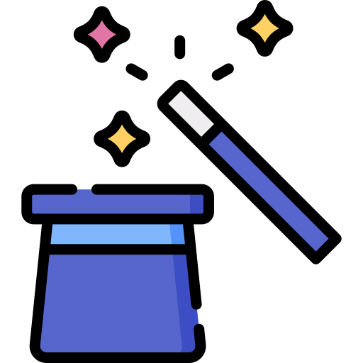 show de magia icono gratis