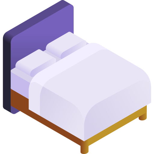 Bed free icon Bed free icon