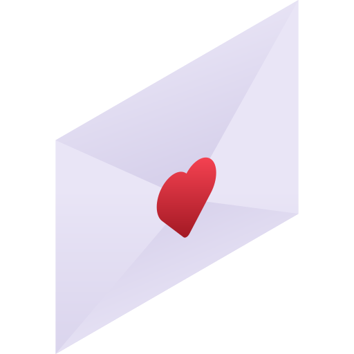 carta de amor icono gratis