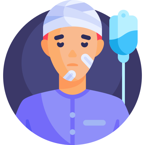 Patient Detailed Flat Circular Flat Icon