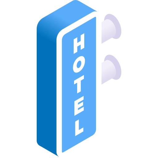 signo de hotel icono gratis