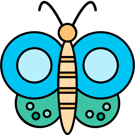 Butterfly Generic Outline Color Icon