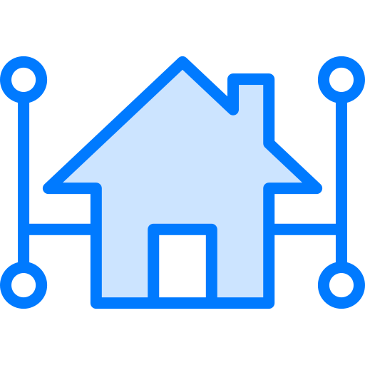 Smart home Generic Blue icon