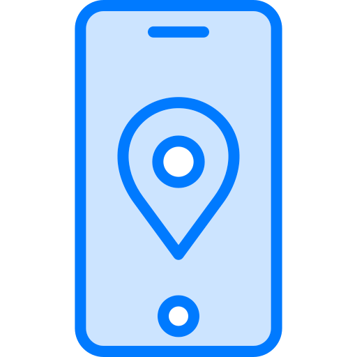 Gps navigation Generic Blue icon