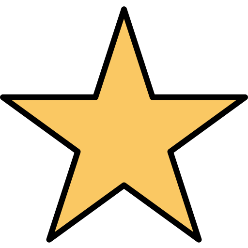 Star Generic Outline Color icon