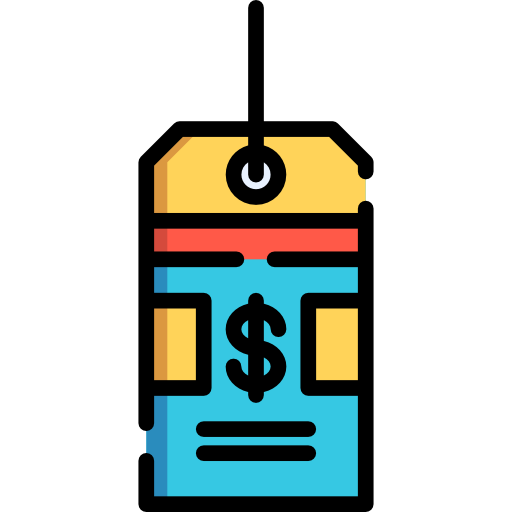 etiqueta de precio icono gratis