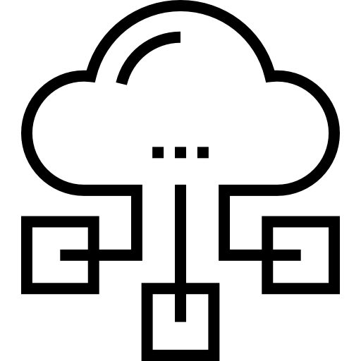 Cloud computing Maxim Flat Lineal icon