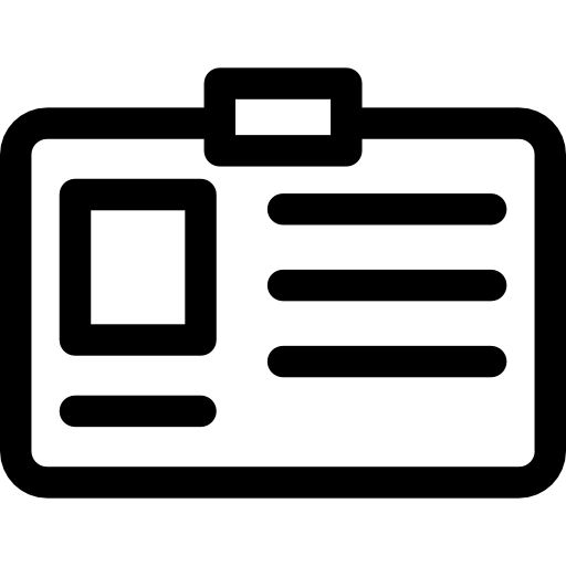 신분증 무료 아이콘