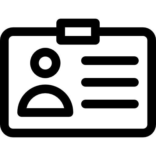 신분증 무료 아이콘