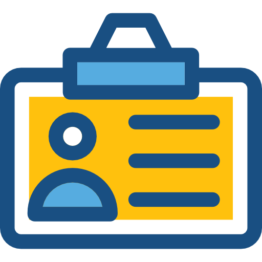 tarjeta de identificación icono gratis