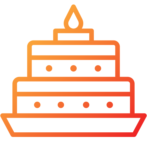 pastel de cumpleaños icono gratis