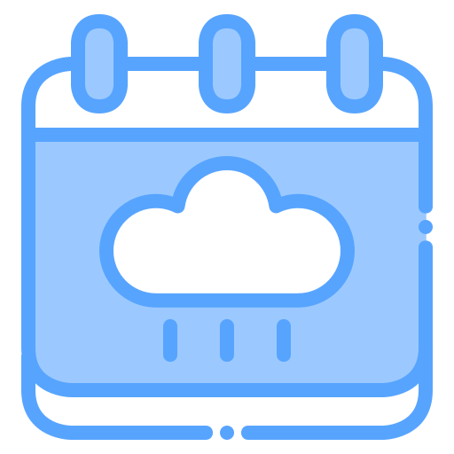 Icono De Nube Generic Blue