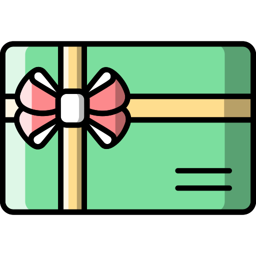 tarjeta de regalo icono gratis