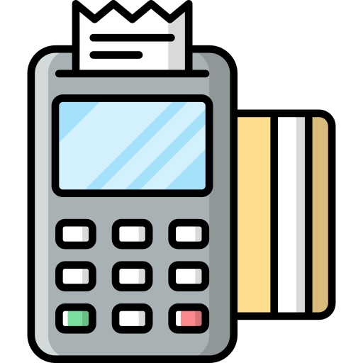 máquina de tarjeta de crédito icono gratis