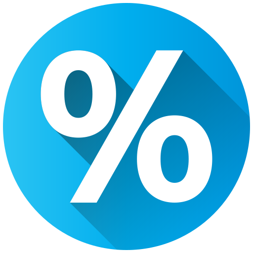 Percent - Free education icons