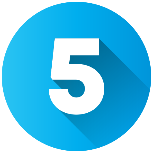 Number 5 Icon, Transparent Number 5.PNG Images & Vector - FreeIconsPNG