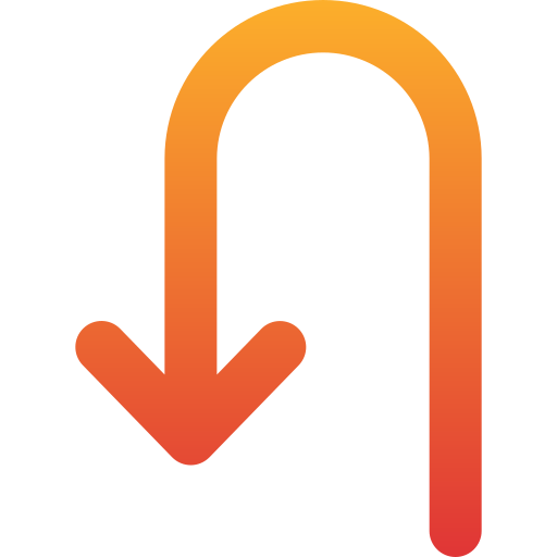 Turn left free icon