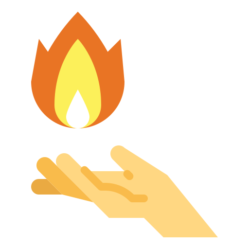 Fire Smalllikeart Flat icon