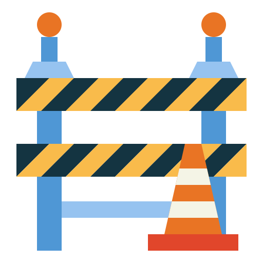 Barrier Smalllikeart Flat icon