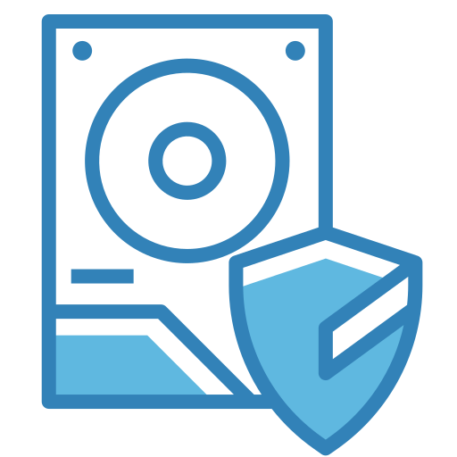 Hard drive Generic Blue icon