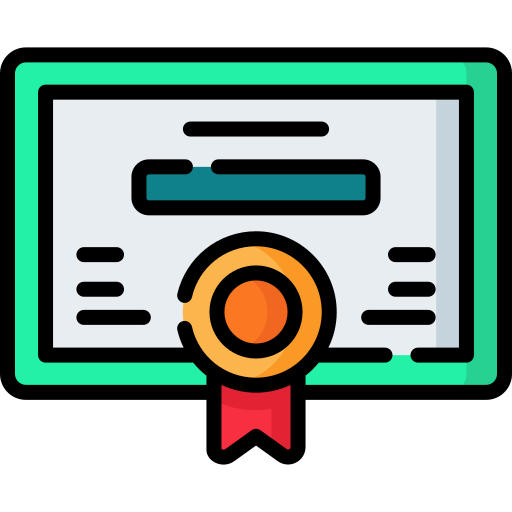 certificado icono gratis