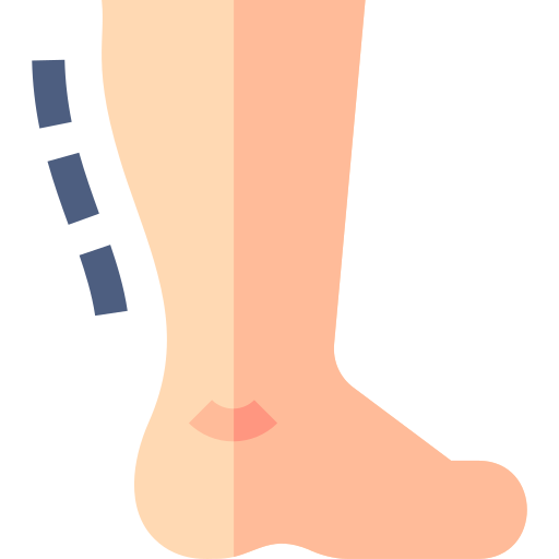 Leg Basic Straight Flat icon