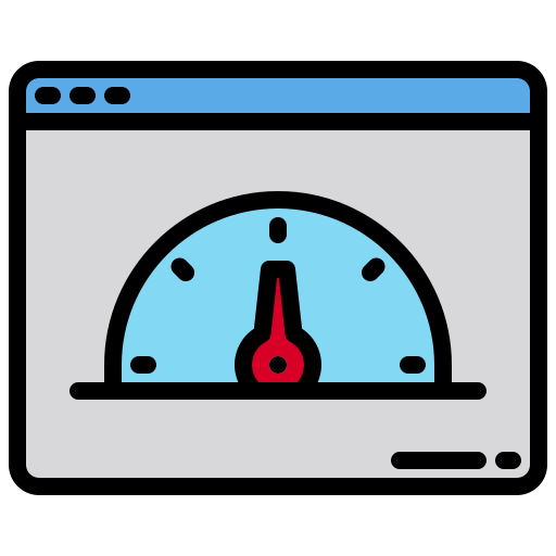 prueba de velocidad icono gratis