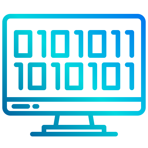 código binario icono gratis