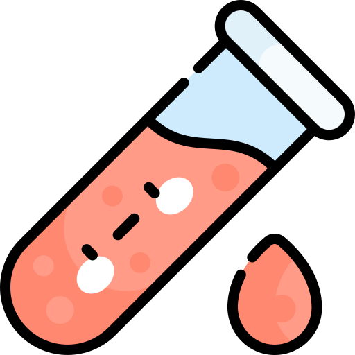 Test tube Kawaii Lineal color icon