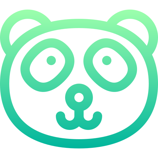 Panda Basic Gradient Lineal color icon