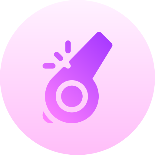 Whistle Basic Gradient Circular icon