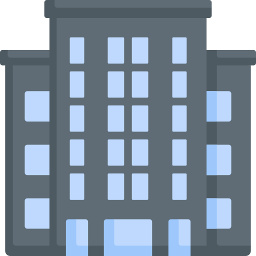 flat office building icon