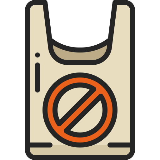 No plastic bags - Free signaling icons