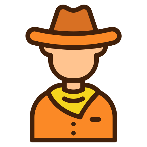 Cowboy Generic Outline Color icon